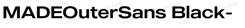 MADEOuterSans Black字体转换